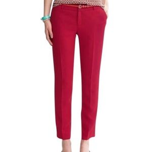 SOLD ✔️| BANANA REPUBLIC | RED MARTIN FIT PANTS